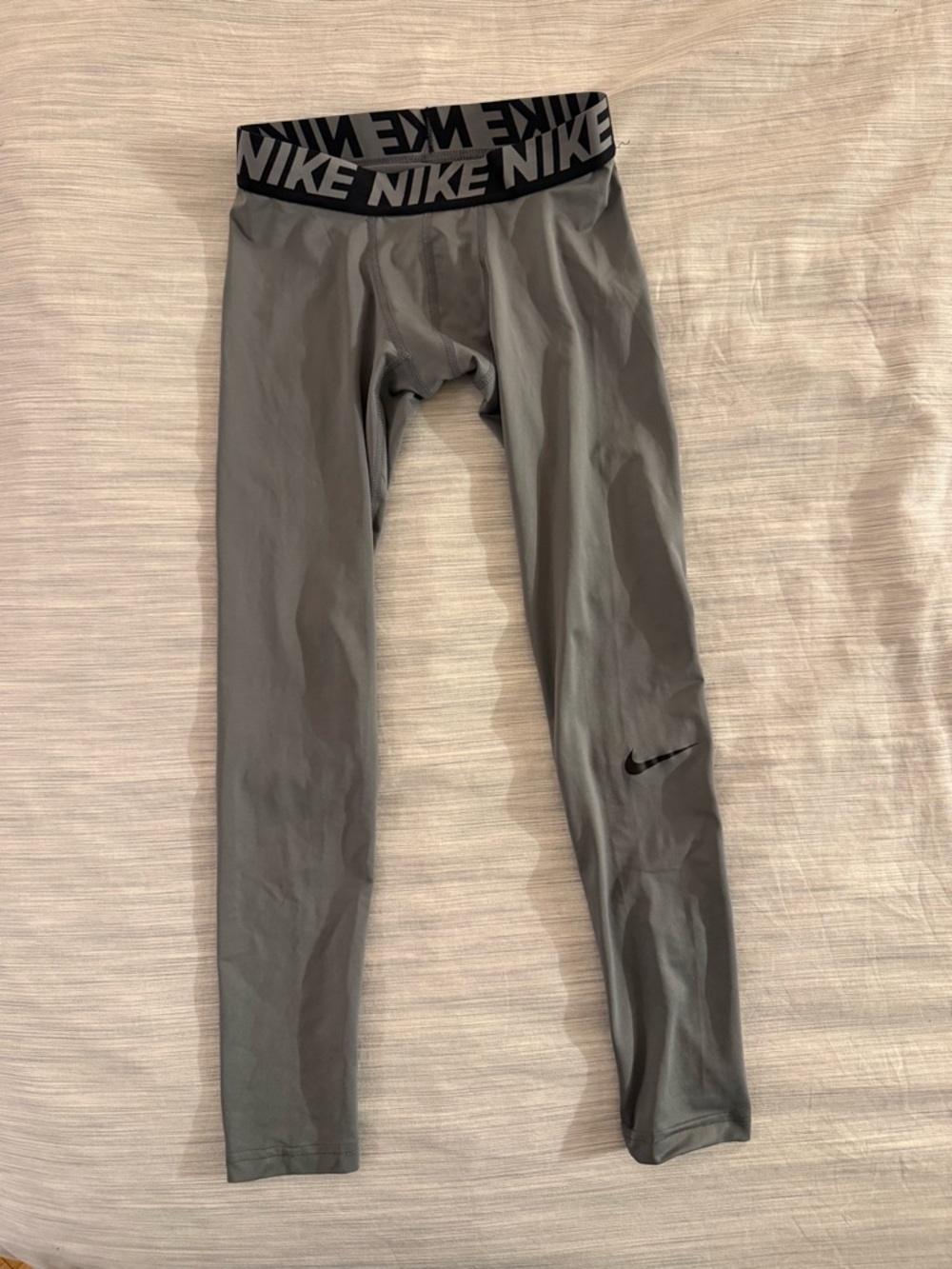 Nike Grey Compression Leggings Medium